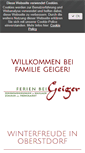 Mobile Screenshot of ferien-bei-geiger.de